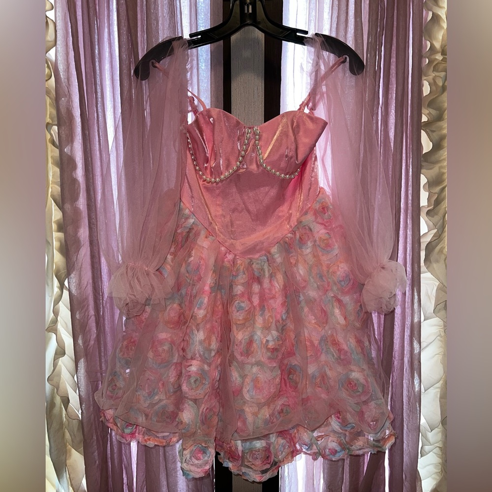 Shien MOD floral dress size small